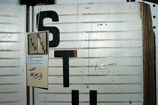 Wooden Trade Sign The Study. - 3