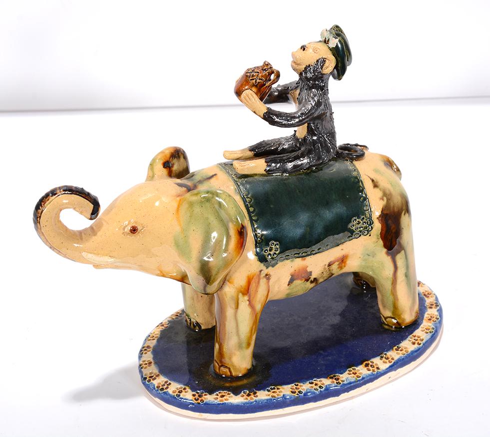 Billy Ray Hussey. Monkey Riding Elephant. (1 of 4)