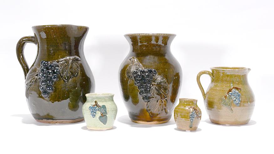 Anita & David Meaders. 5 Works With Grapes. (1 of 5)