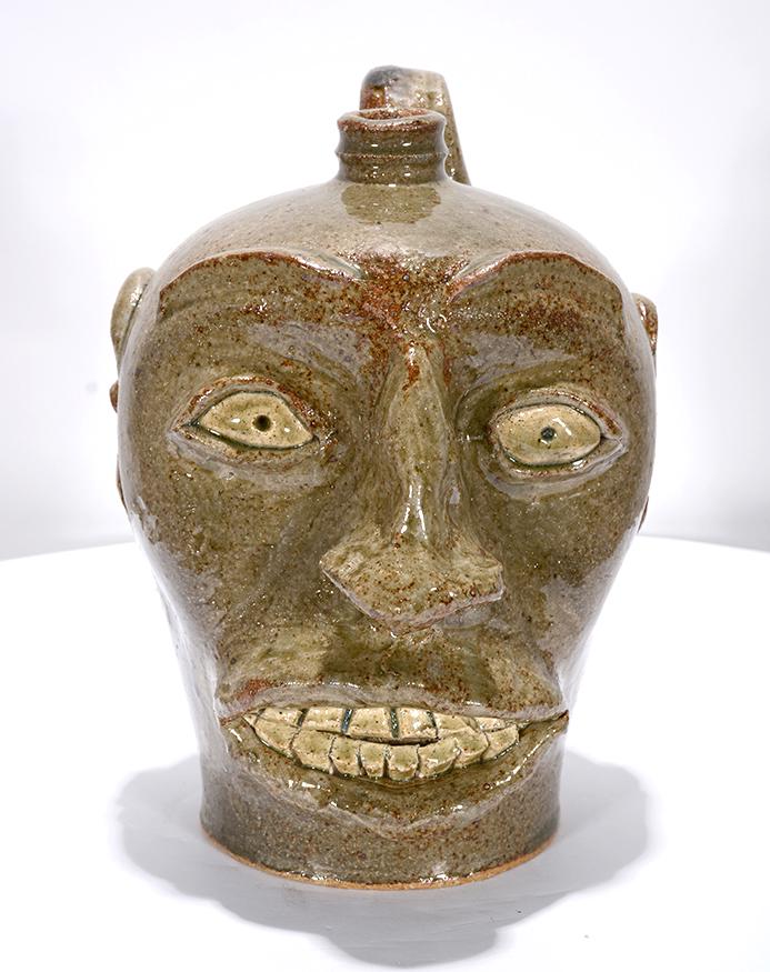 Stephen Ferrell. Edgefield-Style Face Jug. (1 of 4)