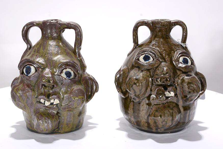 Grace Nell Hewell. Double Face Pint Size Jugs. (1 of 3)