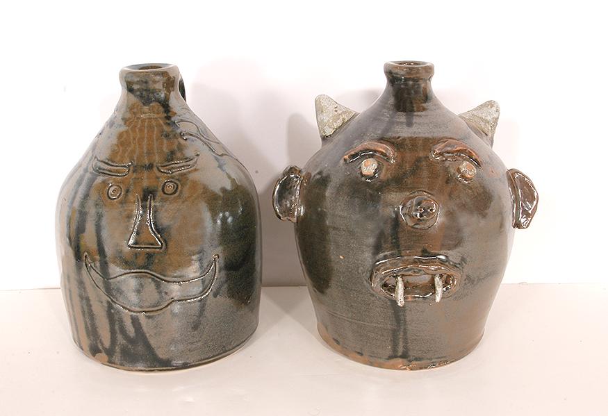 Eric Miller (attributed).  Devil & Decorated Jugs. (1 of 5)