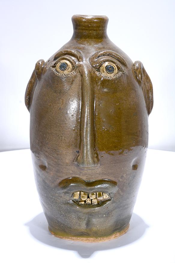 Henry Freeman. Long Nose w Dimple Face Jug. (1 of 3)