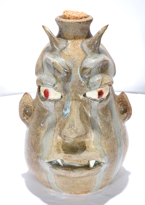 Wayne Hewell. Devil Face Jug. (1 of 3)