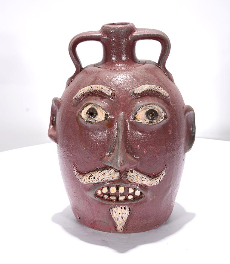Robert Jackson. Southern Man Face Jug. (1 of 3)