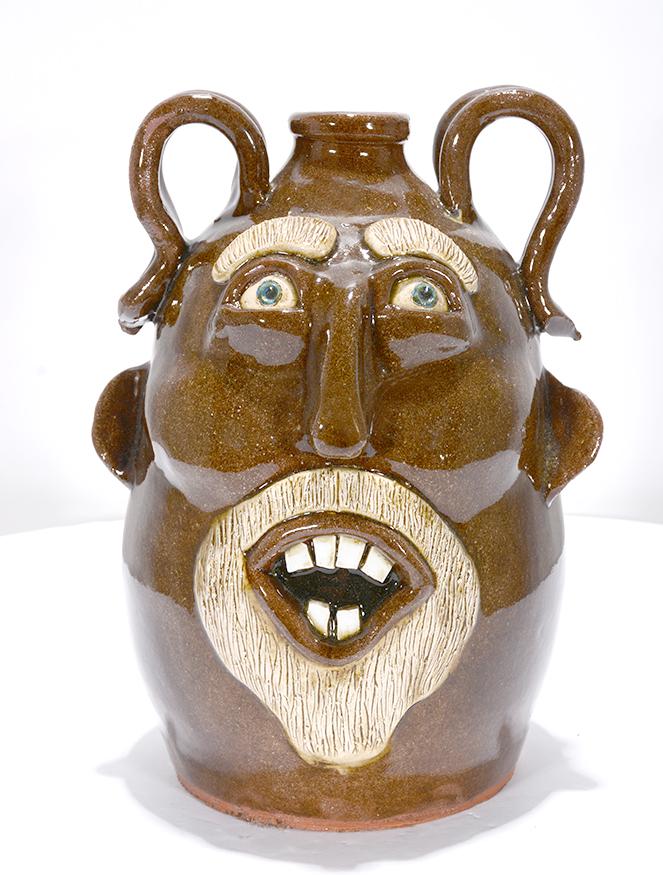 Mike Ledford. Face Jug. (1 of 3)
