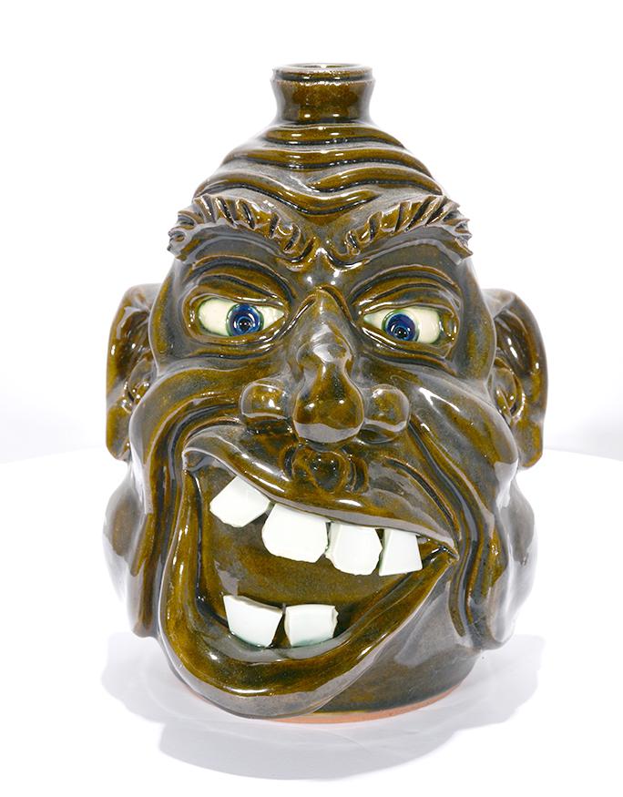 Dwayne Crocker. Big Mouth Face Jug. (1 of 4)