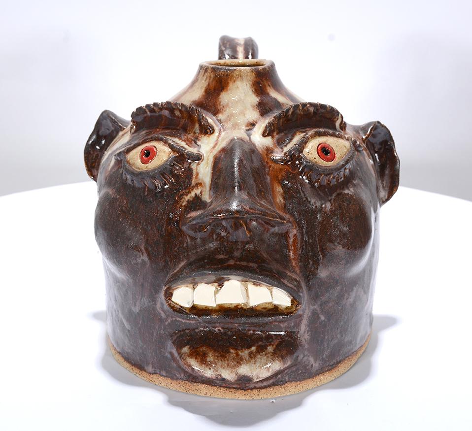 Frank Edward Van Dorsten. Scotty Face Jug. (1 of 3)