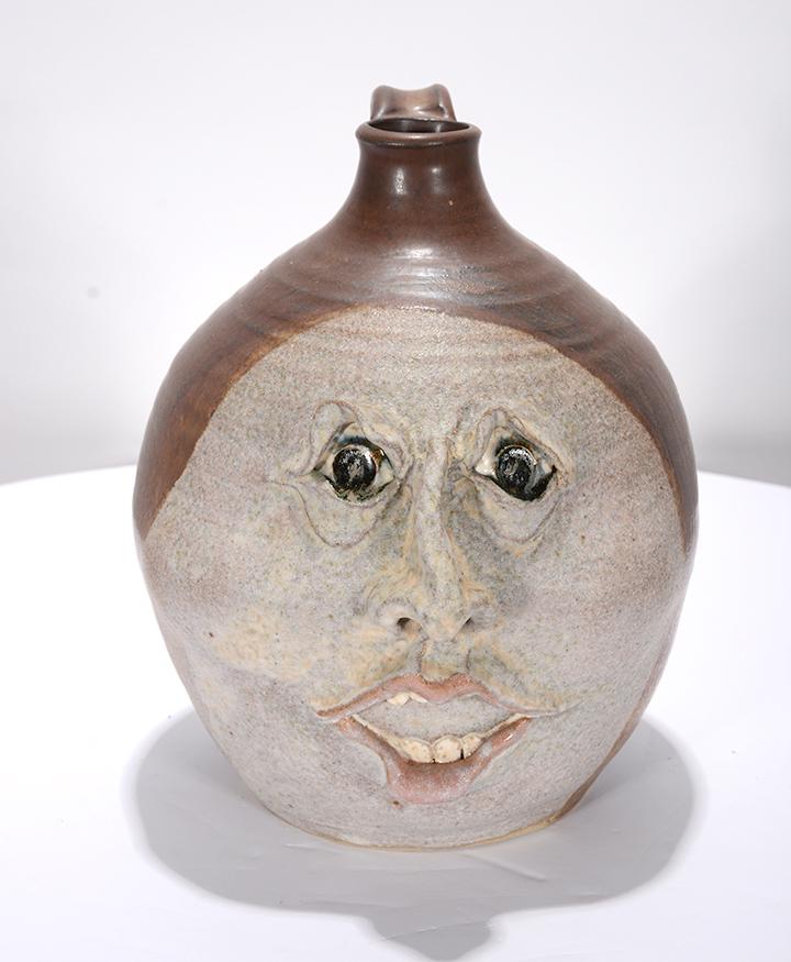 Allison McCavley. Two-Tone Face Jug. (1 of 3)