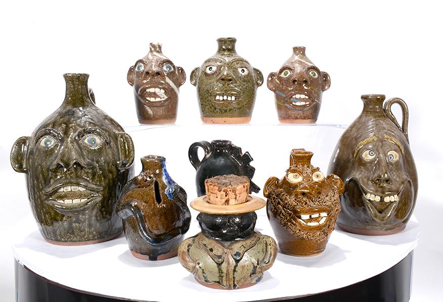 9 Pint & 1/2 Pint Face Jugs. (1 of 2)