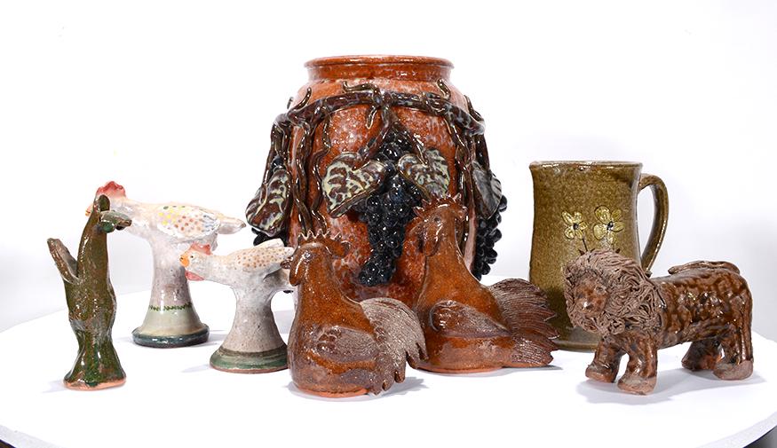 Five Chickens & Other Pots. (1 of 2)