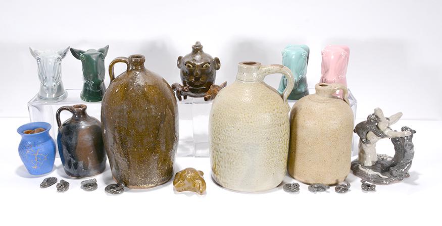 Box Lot Of Pottery Jugs & Mixed Items. (1 of 5)