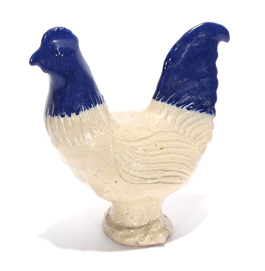 Jugtown. Two-Tone Chicken.: Jugtown. Two-Tone Chicken. 1996. Stamped. Mint condition. 7" h. Est. $100-200. Ship: $35
