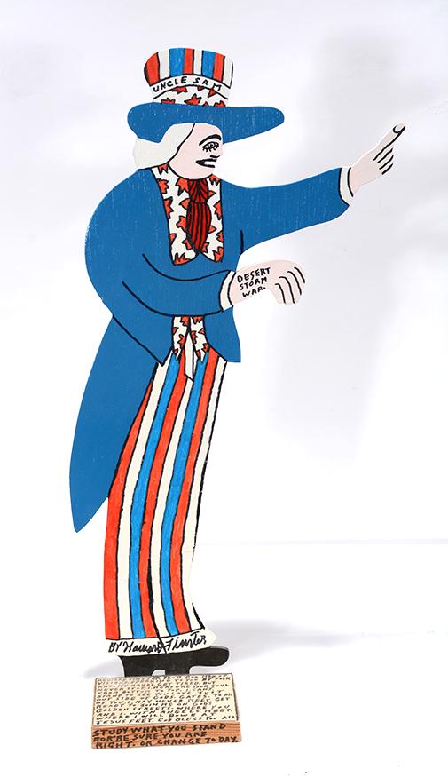 Howard Finster. Uncle Sam. (1 of 2)