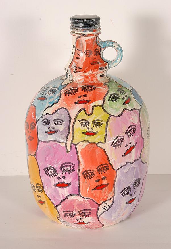 Howard Finster. Use Wine As Bible Teaches.: Howard Finster. Use Wine As The Bible Teaches. 1994. #32,507. Marker and paint on glass wine bottle. Excellent condition. 11" h. Est. $100-200. Ship: $35