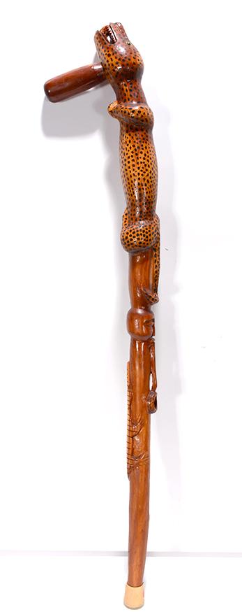 Spotted Tiger With Gator & Man. (1 of 3)