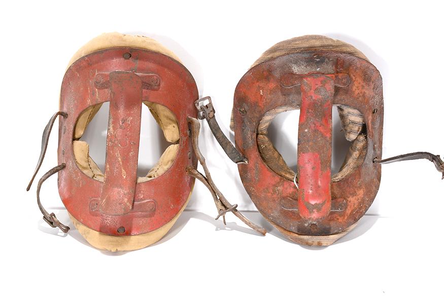 Early Handmade Baseball Catcher's Masks. (1 of 3)