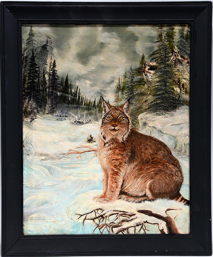 Blair Franie. Bob Cat In Snow. (1 of 4)