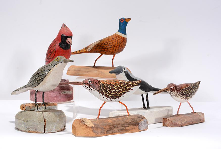 T. Richard. Group Of Six Birds. (1 of 3)