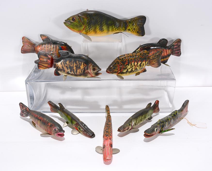 Bud Stewart. 10 Decoys w Propeller Fins. (1 of 2)