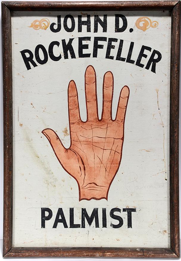 John D. Rockefeller. Palmist Sign. (1 of 2)