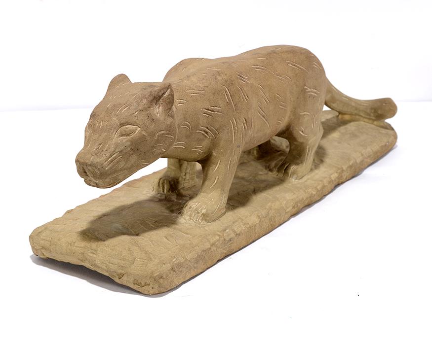 Carved Sandstone Mountain Lion. (1 of 4)