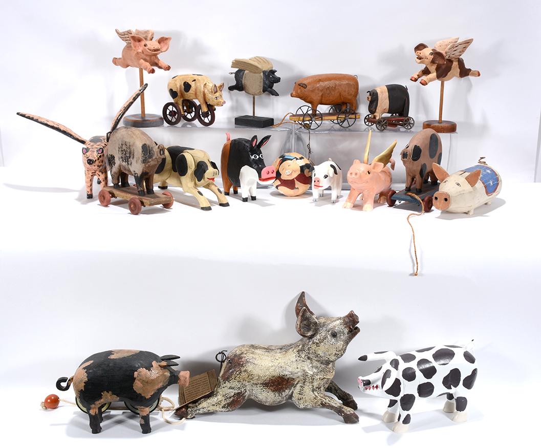 Multiple Artists. Collection of 18 Pigs. (1 of 5)