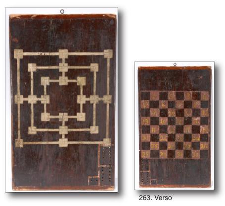 Checkerboard & Mill Game Board. (1 of 3)