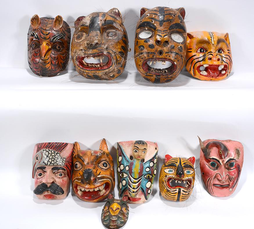 Mexican & Central American. 10 Masks. (1 of 4)