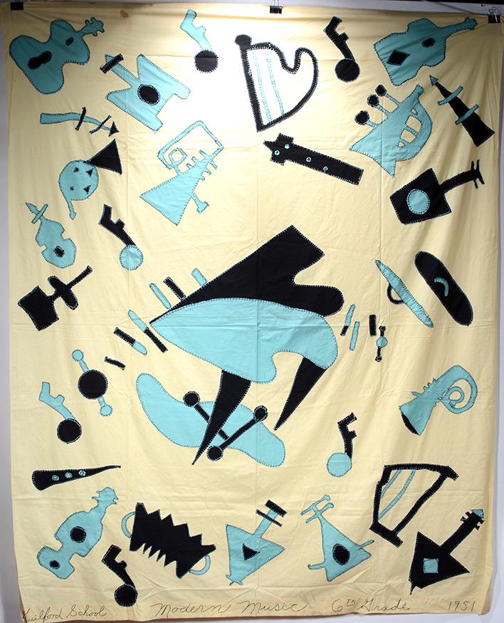 Guilford School. 6th Grade Music Applique Sheet. (1 of 4)