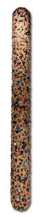 John Torreano. Large Decorated Column.: John Torreano (b. 1941). Large Decorated Column. 1981. Solid wood column, acrylic and glass jewels. 81" h x 12" x 4". Provenance: Young Hoffman Gallery, Chicago, IL. Excellent condition. Est. $1,000-2