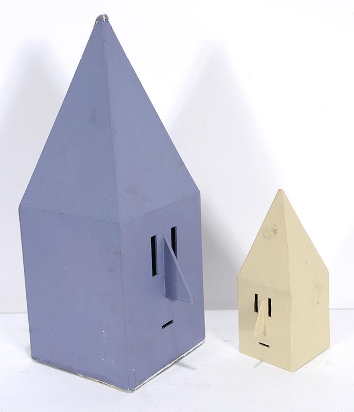 Robert Burton Middaugh. House Boxes with Faces. (1 of 2)