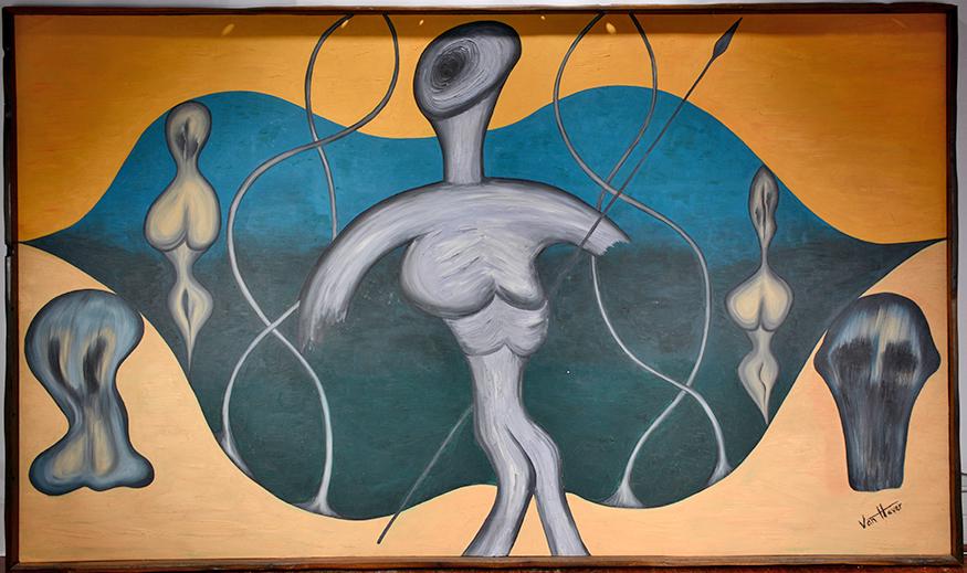 John Van Haver. Multi-Figures With Blue Lips. (1 of 6)