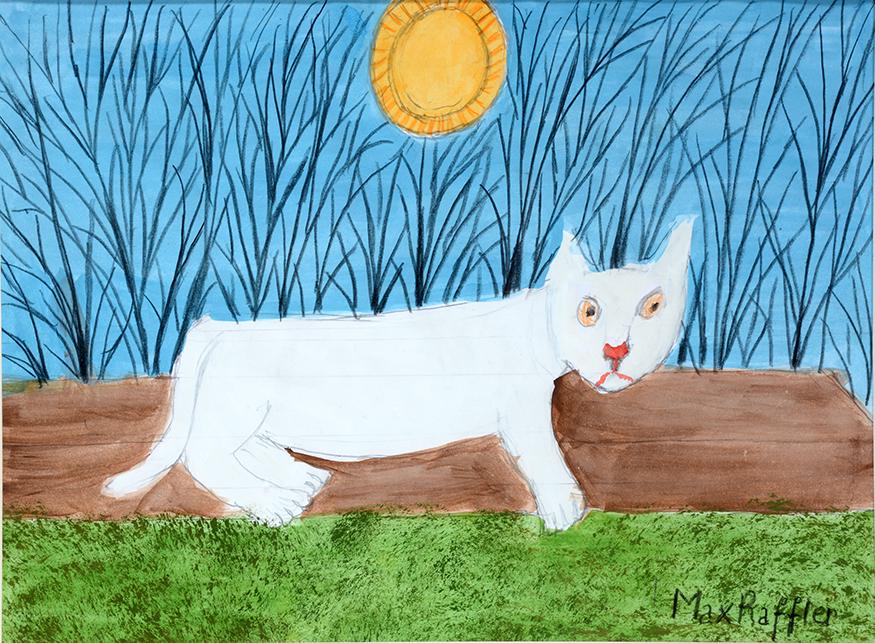 Max Raffler. White Cat. (1 of 3)