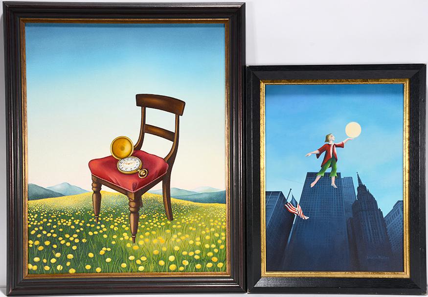 Kristin Muller. Pair of Paintings. (1 of 3)