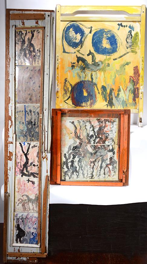 Purvis Young. Group of Three Works. (1 of 12)