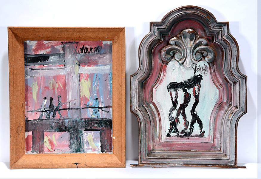 Purvis Young. Bridge Crossing & Funeral. (1 of 3)