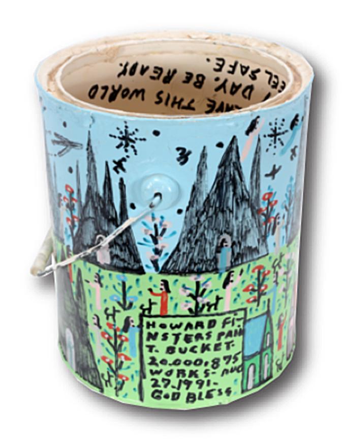 Howard Finster. Decorated Paint Can. (1 of 5)