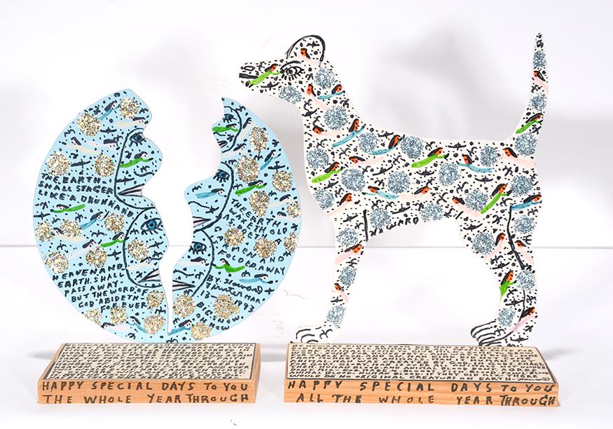 Howard Finster. Glitter Dog & World Split. (1 of 2)