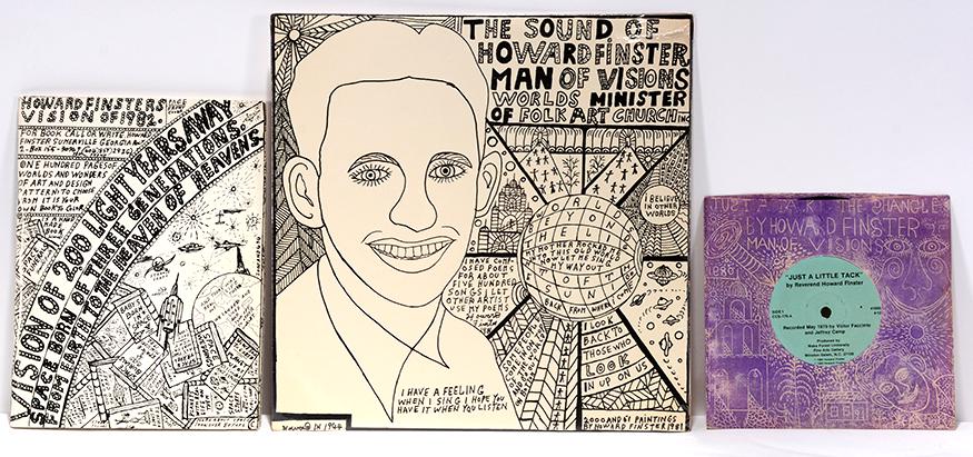 Howard Finster. Book, Album and 45 Record. (1 of 4)
