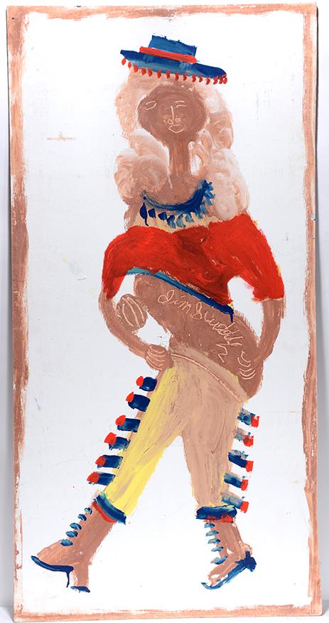 Jimmy Lee Sudduth. Colorful Dancing Girl. (1 of 2)