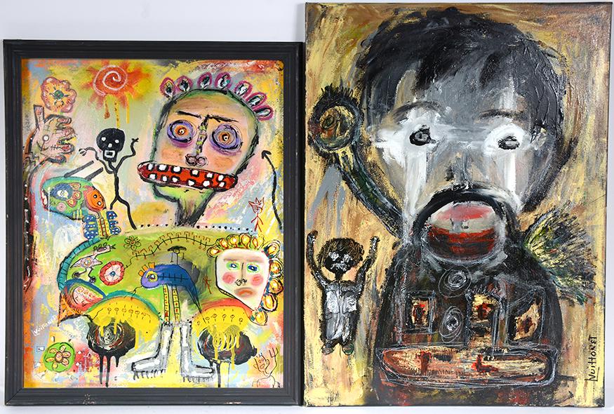 Louis Vuittonet. Figure & Man With Bird. (1 of 3)