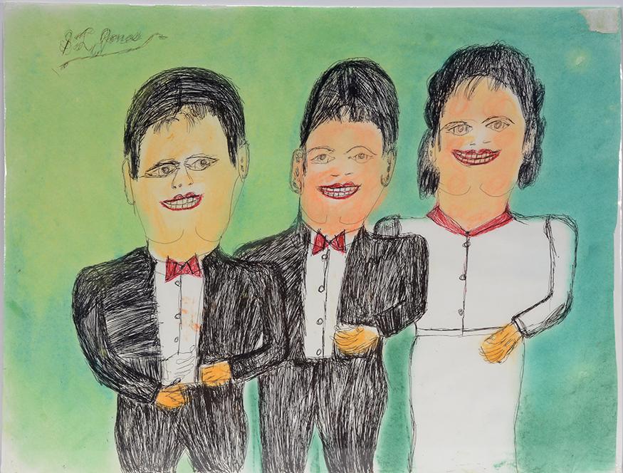 S.L. Jones. Well Dressed Trio. (1 of 1)