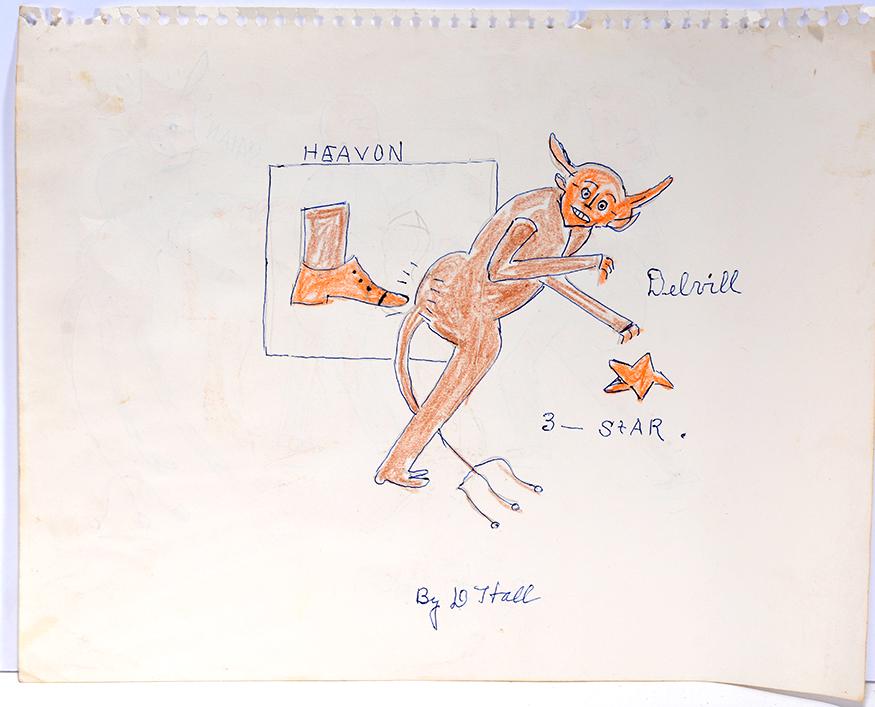 Dilmus Hall. Heaven Kicks Devil Out. (1 of 1)