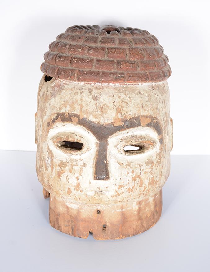 African White Full Head Mask. (1 of 5)