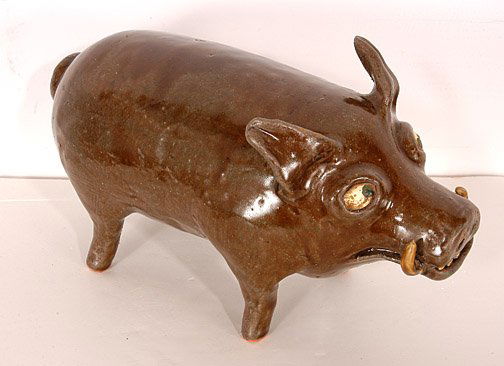 Reggie Meaders, Wild Boar, #7.: 12.5"long. Mint condition. Est. $200-400 Ship: $50