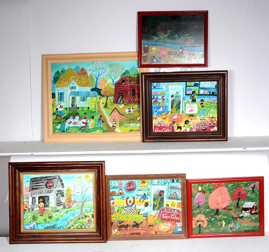 J. Schronk & M. Elem. 6 Memory Paintings of N. GA. (1 of 3)