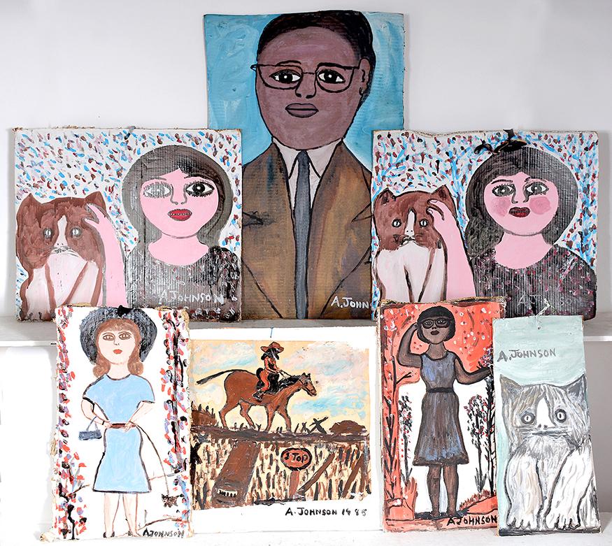 Anderson Johnson. 7 Original Paintings. (1 of 3)