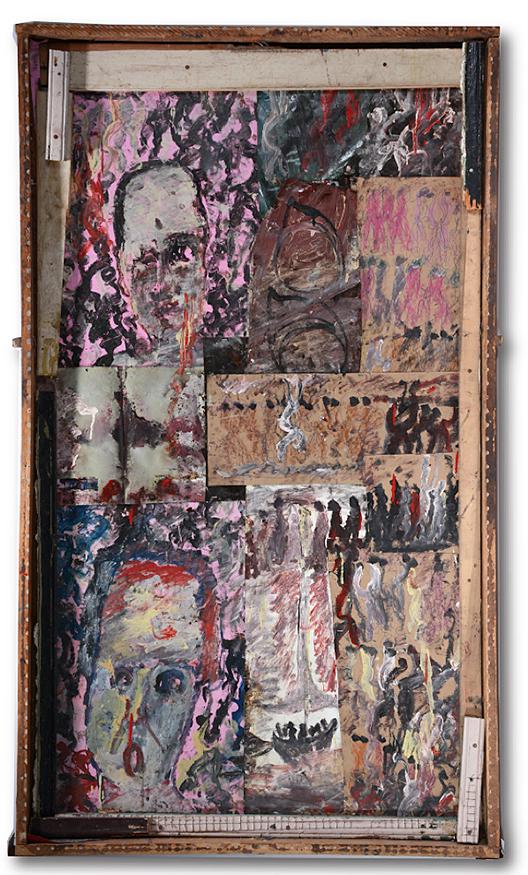 Purvis Young. Collage Scene. (1 of 3)