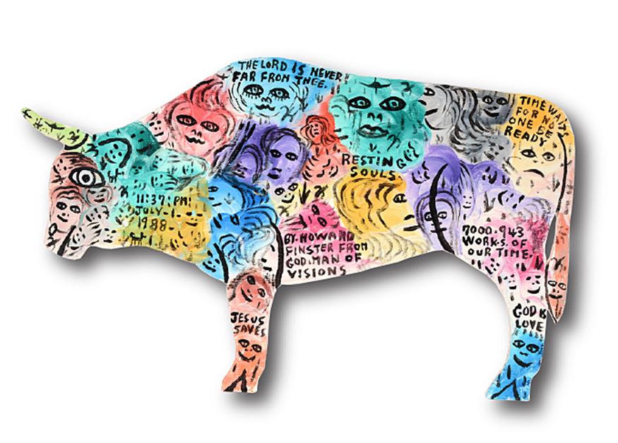 Howard Finster. The Bull. (1 of 5)